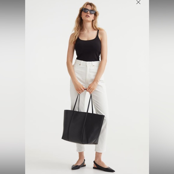 H&M Mama Nursing Seamless Maternity Black Spaghetti Strap Shirt - Picture 2 of 10